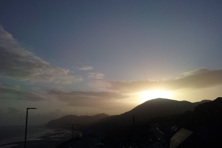 sunrise mountain Penmaenmawr Wales Cymru