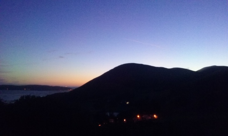Penmaenmawr dawn over the sea and Orme
