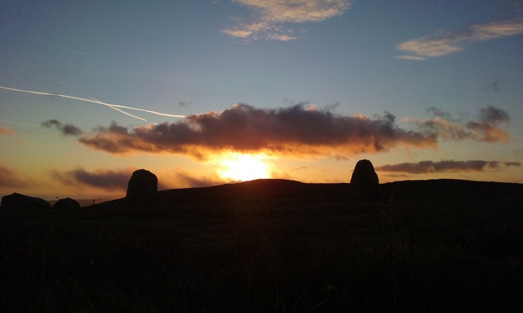 Penmaenmawr Druid's Circle Equinox Sunrise alignment